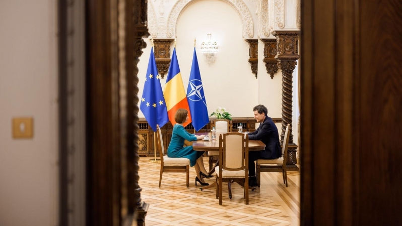 Maia Sandu s-a întâlnit la București cu Nicușor Dan: cooperare și sprijin pentru integrarea europeană