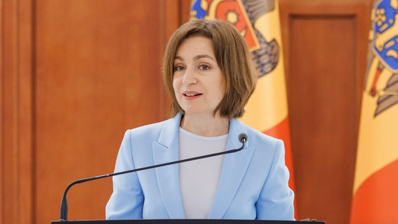 Maia Sandu participă la Forumul Păcii de la Paris, la invitația lui Emmanuel Macron