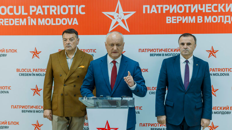 Dodon critică separarea fracțiunilor din Blocul Patriotic: „Alegătorii au votat blocul, nu partidele”
