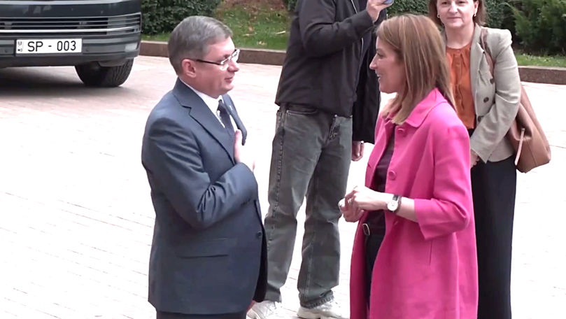 Vizită de rang înalt: Preşedinta Parlamentul European susţine discurs în plenul legislativului de la Chişinău