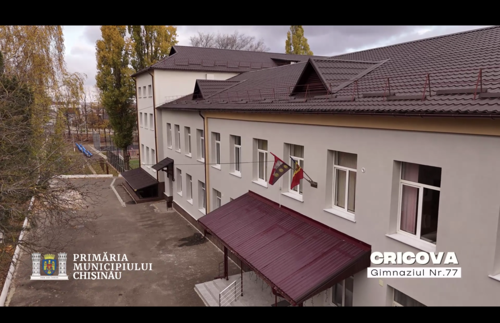 Eficiență energetică și confort sporit la Gimnaziul nr. 77 din Cricova