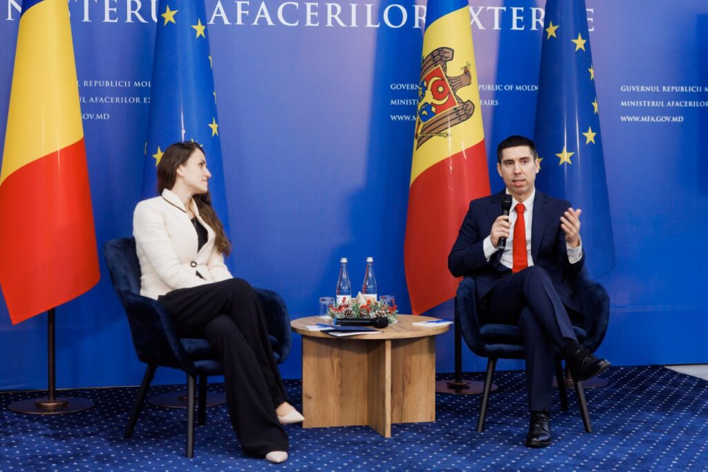 Mihai Popșoi a avut întrevederi cu ministra de externe a României, la Chișinău