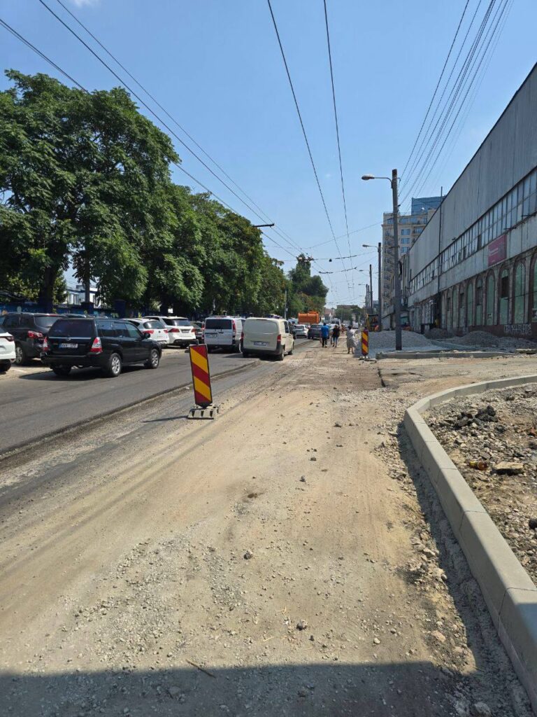 Strada Mitropolit Dosoftei, în proces de reabilitare pe tronsonul Henri Coandă – Mihai Viteazul