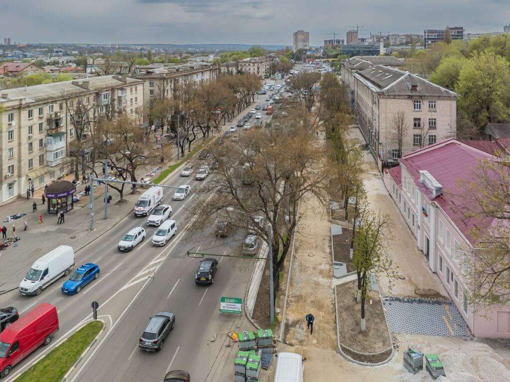 Bulevardul Iurii Gagarin se modernizează: noi amenajări pentru pietoni și șoferi