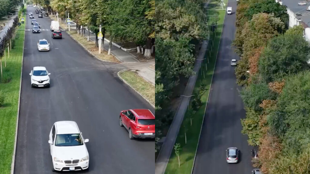 Strada Florilor, modernizată de Primăria Chișinău. Urmează amenajarea spațiilor verzi și plantarea arborilor