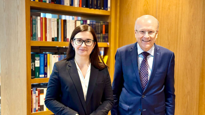 Cristina Gherasimov a discutat cu președintele CJUE despre reforma justiției din Republica Moldova